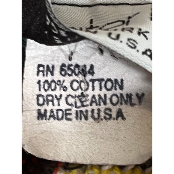 Vintage Knit Christmas Sweater S Cat Plaid Festive Holiday 80s Retro Classic - Picture 6 of 11